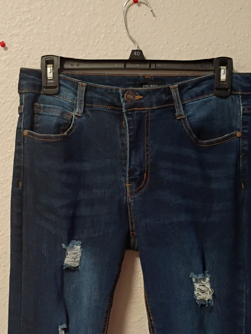 Skinny Distressed Dark Blue Women’s Jeans
